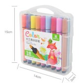 大三角水彩笔18色